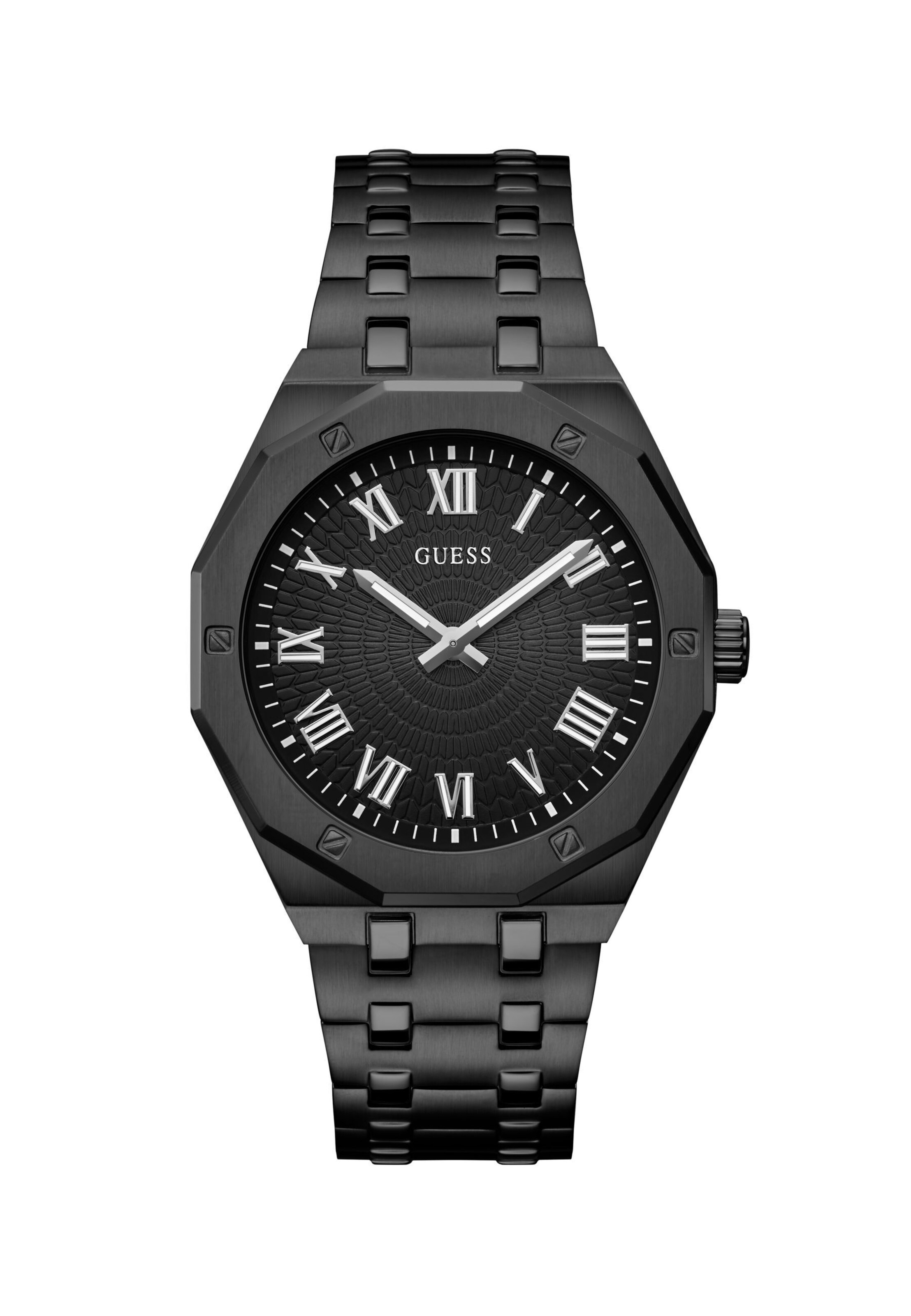 Montre à affichage analogique 'Asset' GUESS en noir : devant