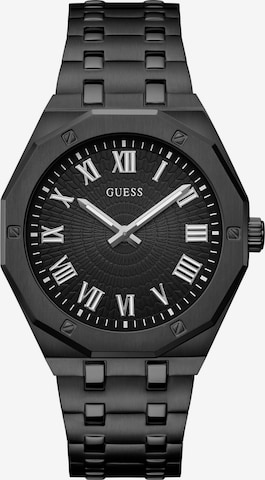 GUESS - Reloj analógico 'Asset' en negro: frente