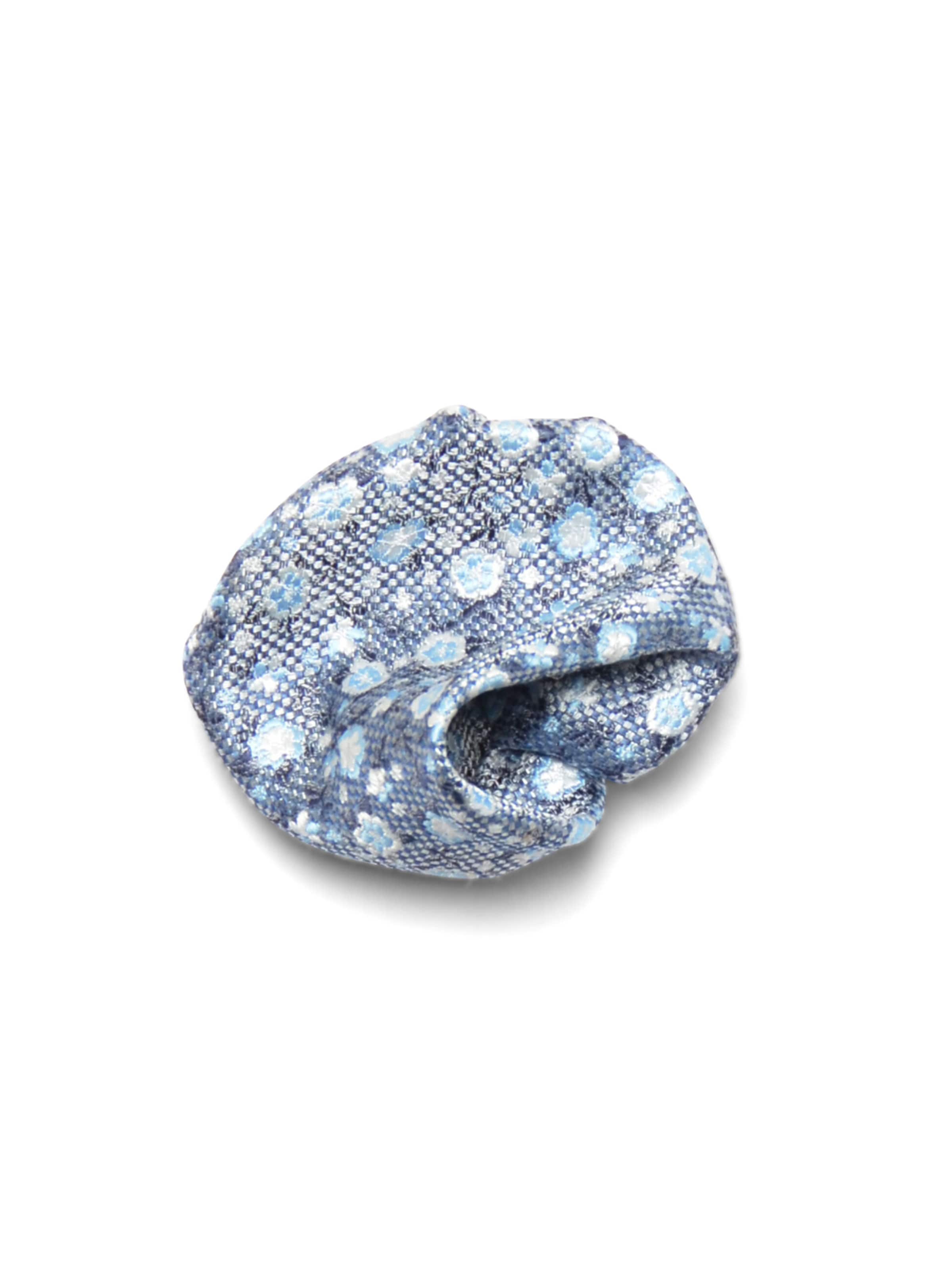 Real Guys Fliege-Set mit passendem Einstecktuch in Blau