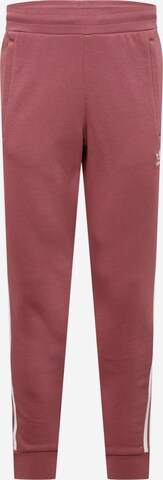 Effilé Pantalon ADIDAS ORIGINALS en rouge : devant