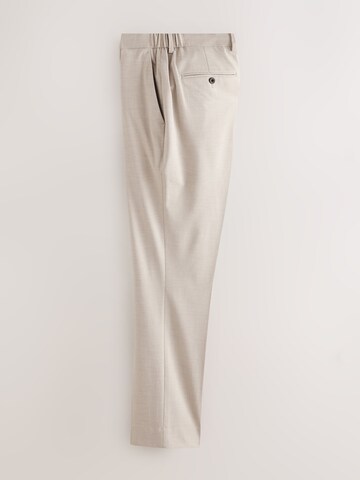 Coupe slim Pantalon à plis Next en beige