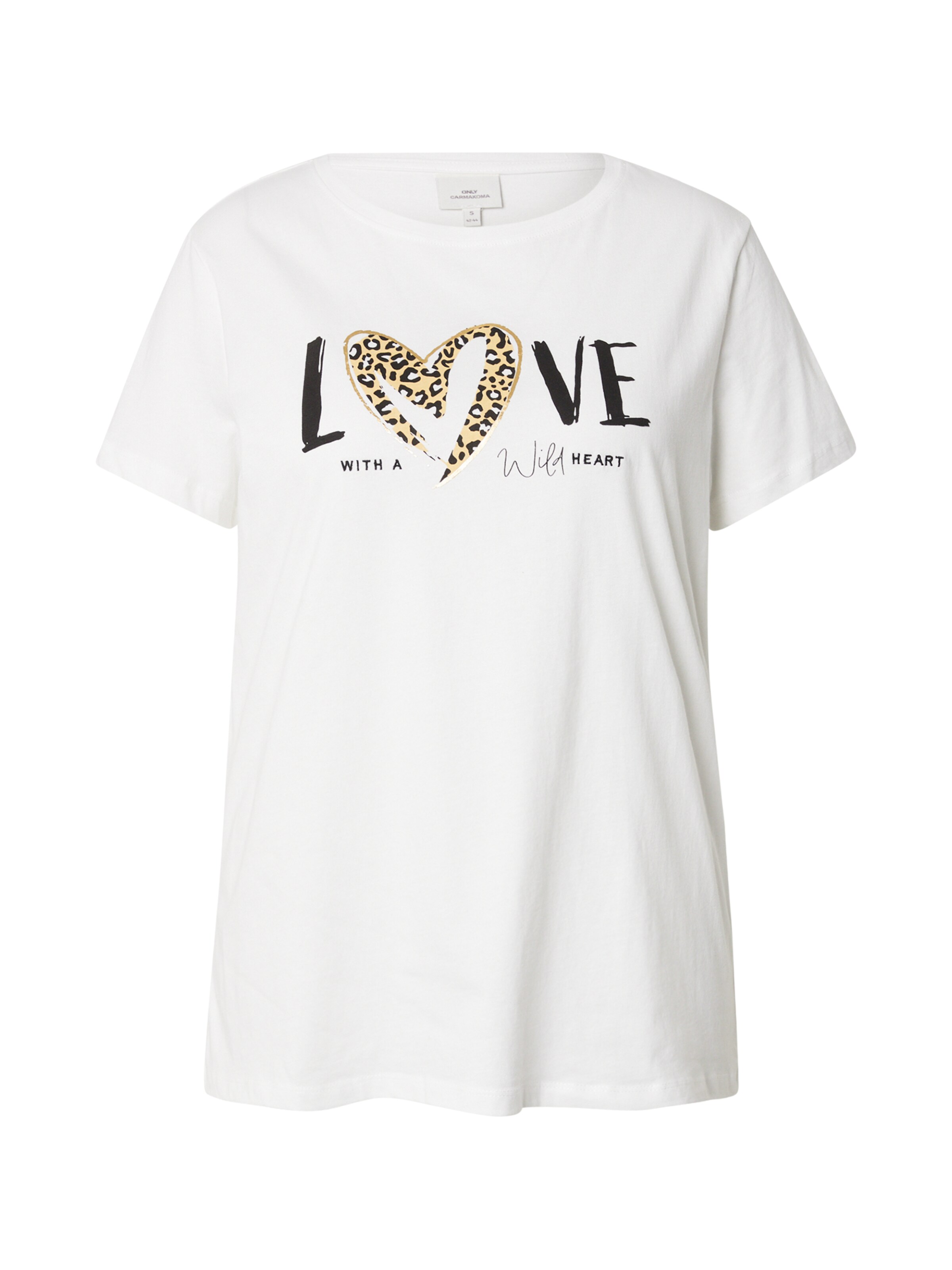 T-shirt 'CARFREA' ONLY Carmakoma en blanc : devant