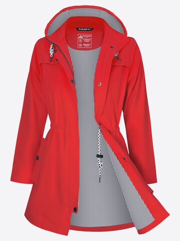 ATLASLAVA Outdoormantel 'ATLASLAVA Damen Regenjacke Lang'‌‌‌‌ in Rot