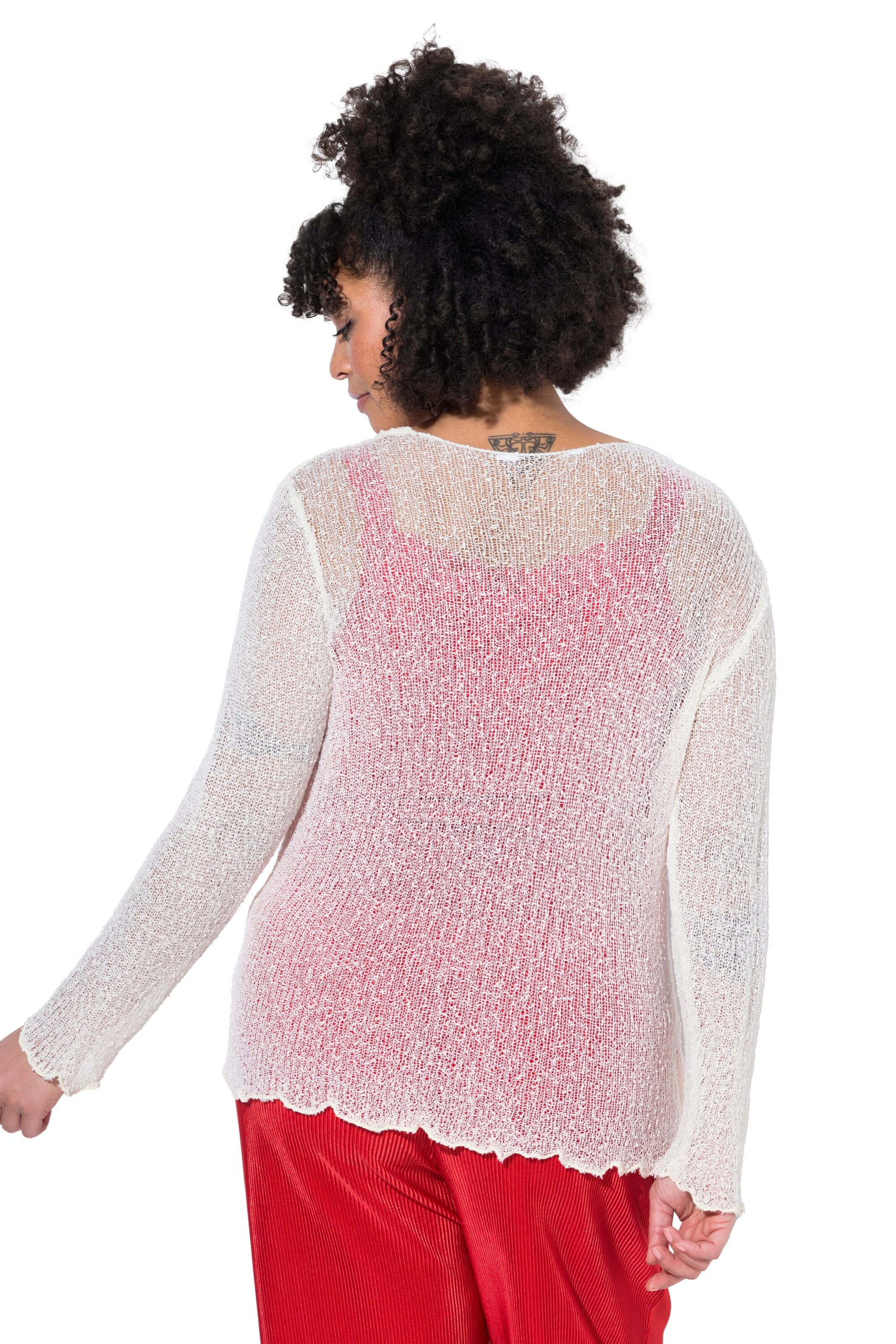 MIAMODA Strickjacke in Weiß