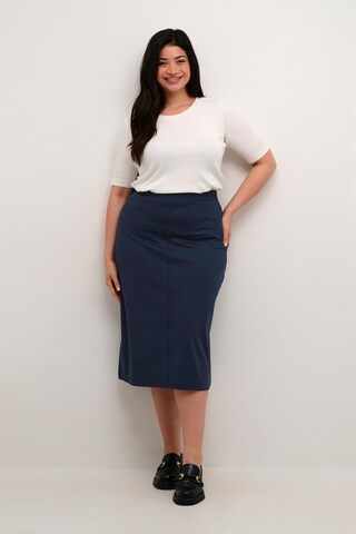Jupe 'KC Jenna' KAFFE CURVE en bleu