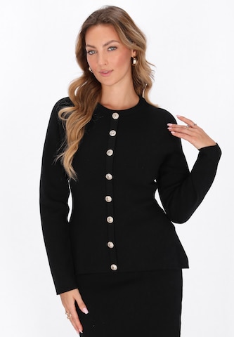 Cardigan faina en noir : devant