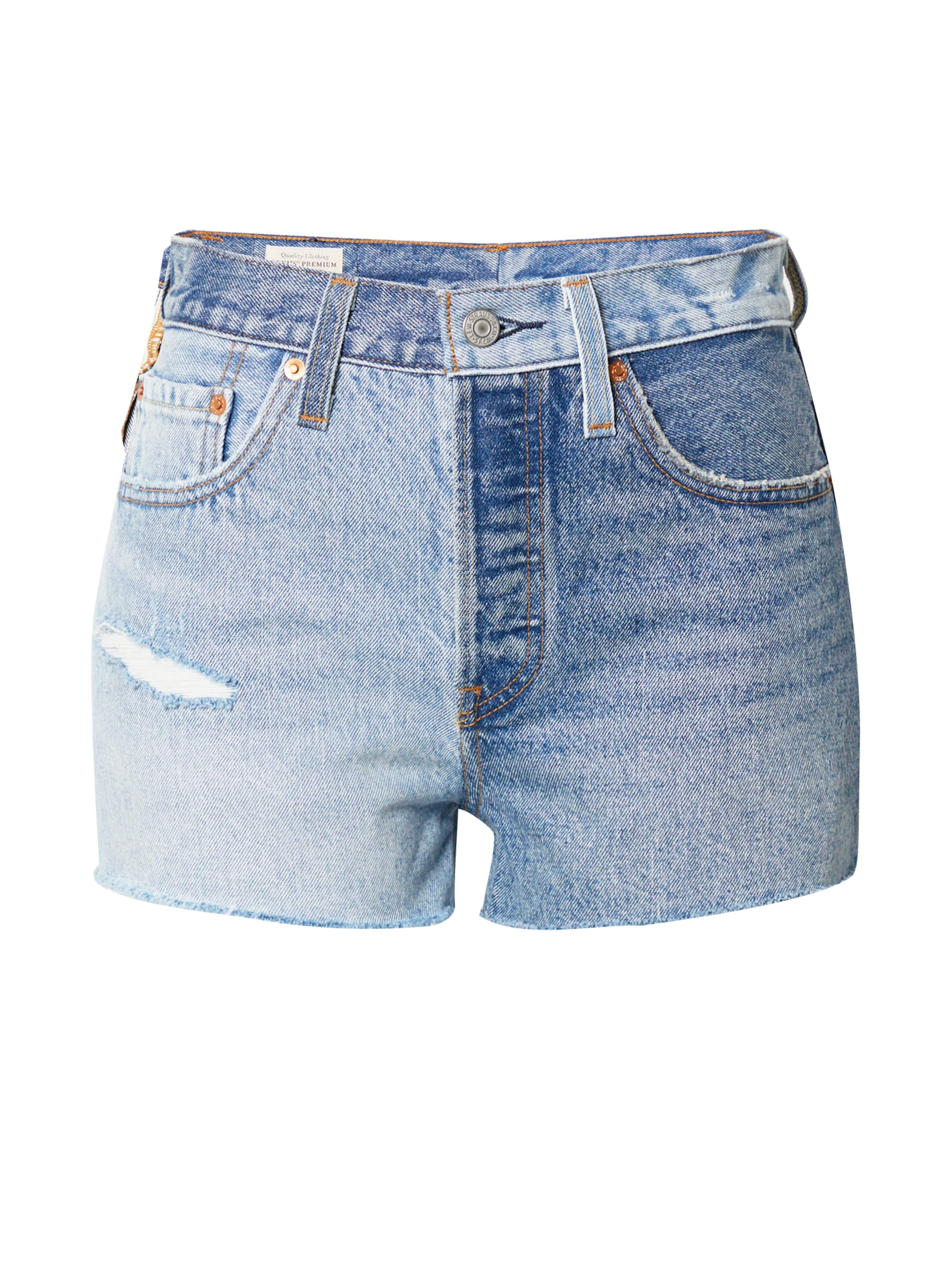 LEVI'S ® Štandardný strih Džínsy '501 Shorts Two Tone' - Modrá: predná strana