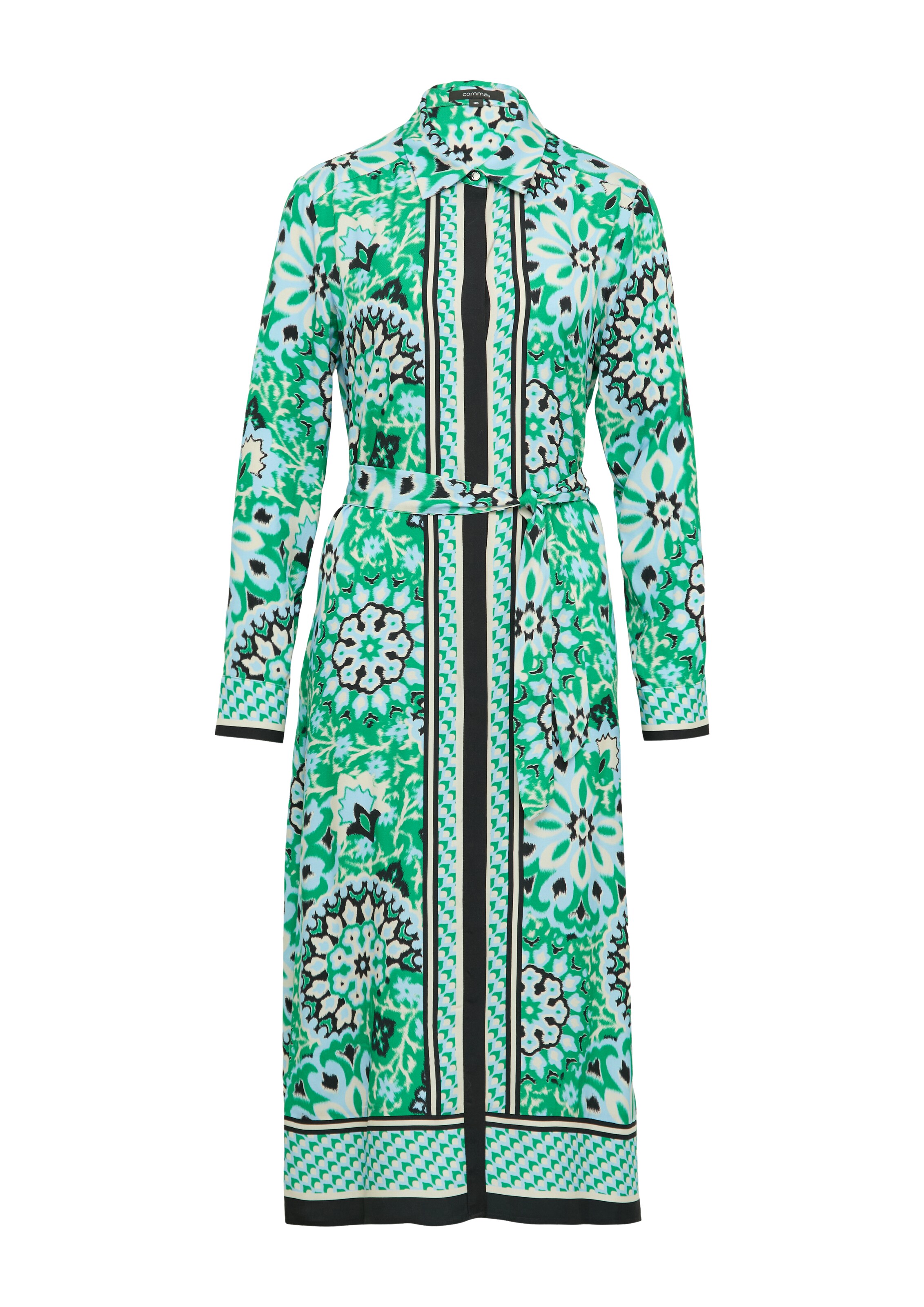 COMMA Kleid in Grün: Vorderseite