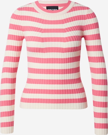 PIECES Pullover 'Crista' i pink: forside