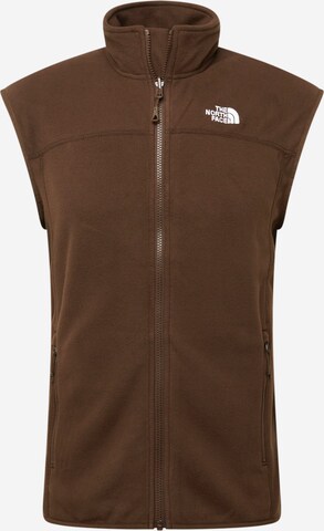 Gilet de sport 'Glacier' THE NORTH FACE en marron : devant