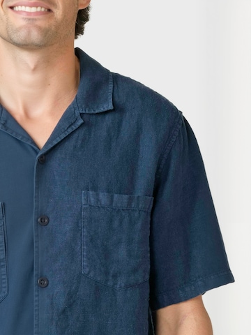 Klitmøller Collective Regular fit Overhemd ' Birger ' in Blauw