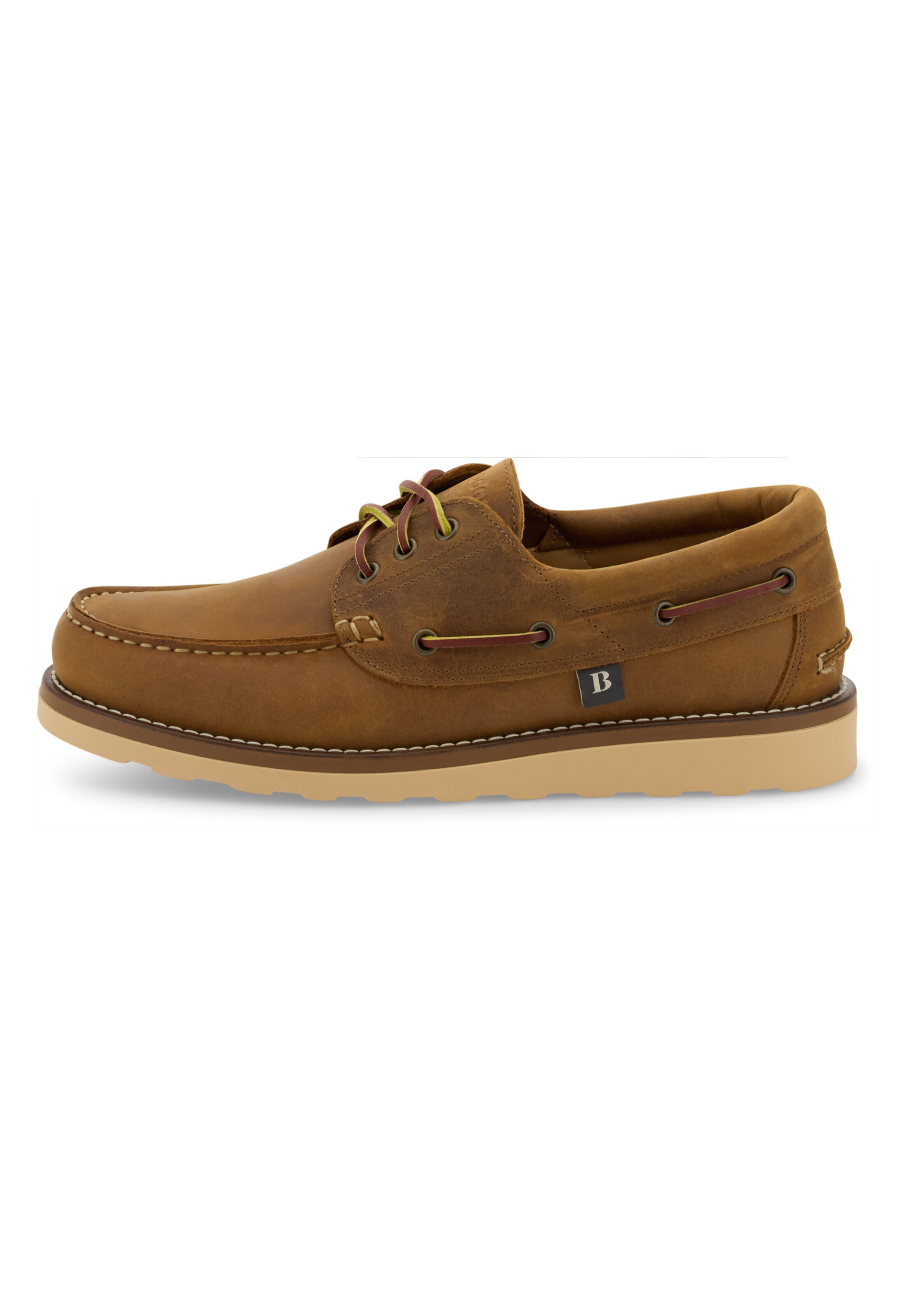 Boggi Milano Classic Flats in Brown: front