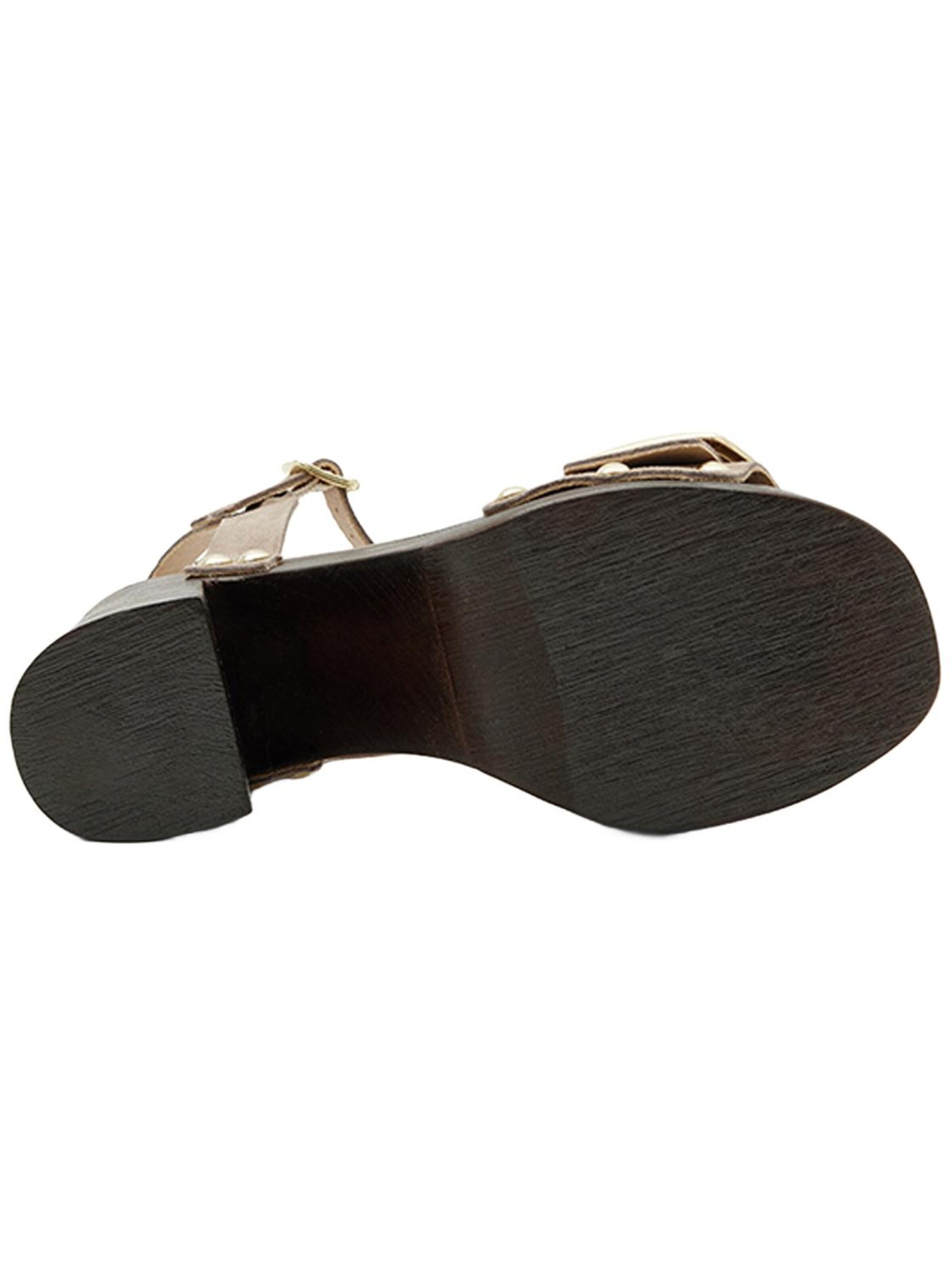 Desa Strap sandal 'Plateau-Sandalen' in Grey