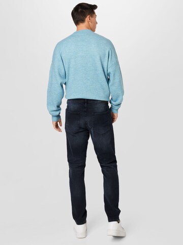 Coupe slim Jean BURTON MENSWEAR LONDON en bleu