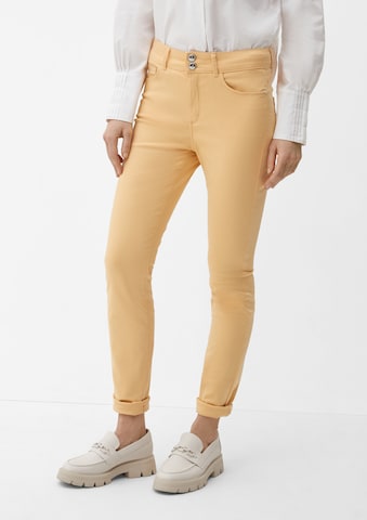 s.Oliver BLACK LABEL Skinny Jeans in Yellow: front