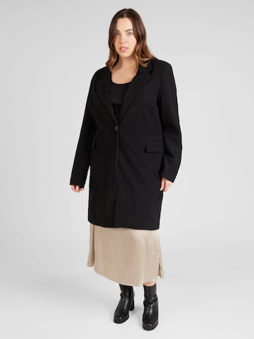 Manteau mi-saison 'NANCY' ONLY Carmakoma en noir : devant