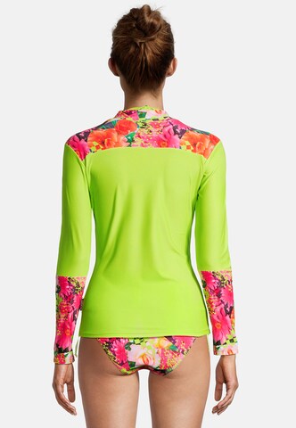 BECO the world of aquasports Functioneel shirt 'Fresh Flowers' in Groen