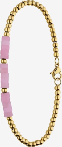 Lucardi Armband 'Naturstein' in Gold: Vorderseite