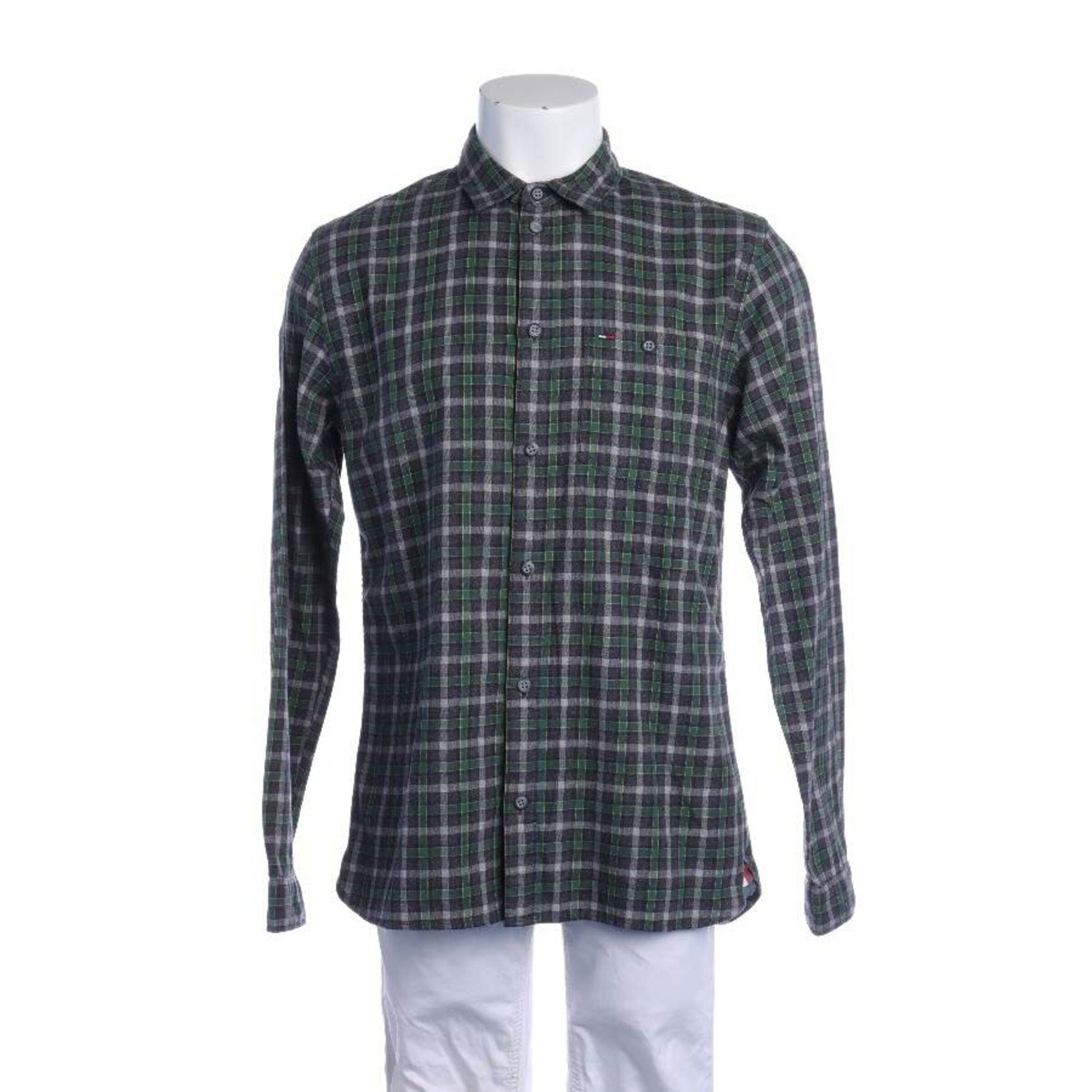 Tommy Jeans Freizeithemd / Shirt / Polohemd langarm in M in mischfarben, Produktansicht