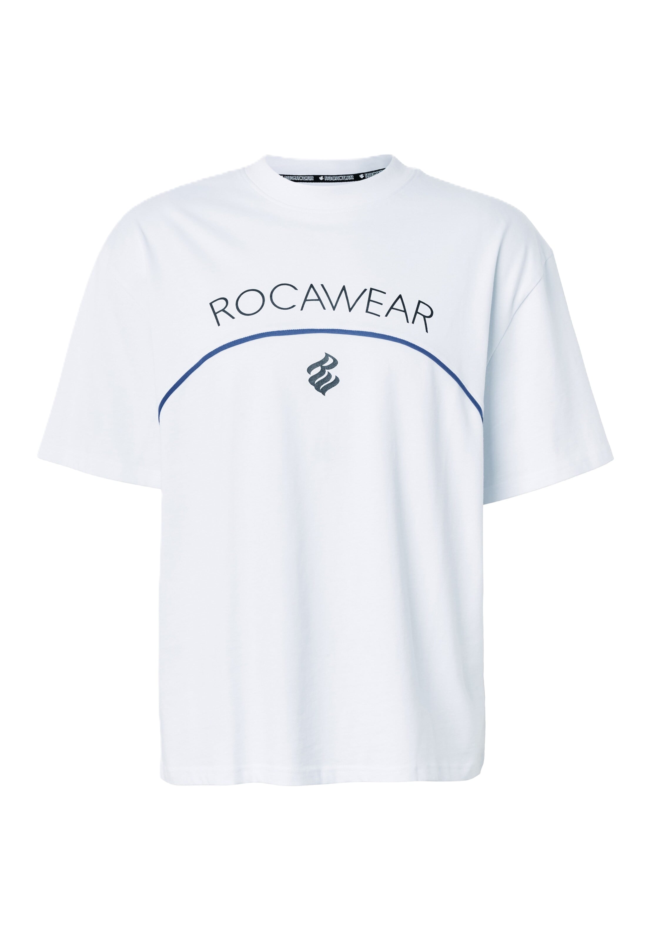 ROCAWEAR Koszulka 'Arch' w rozmiarze XXXL w kolorze ciemny niebieski / czarny / białym, Podgląd produktu