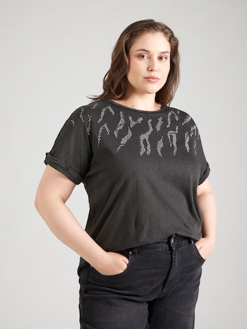ONLY Carmakoma Shirt 'CARLIFE' in Black: front