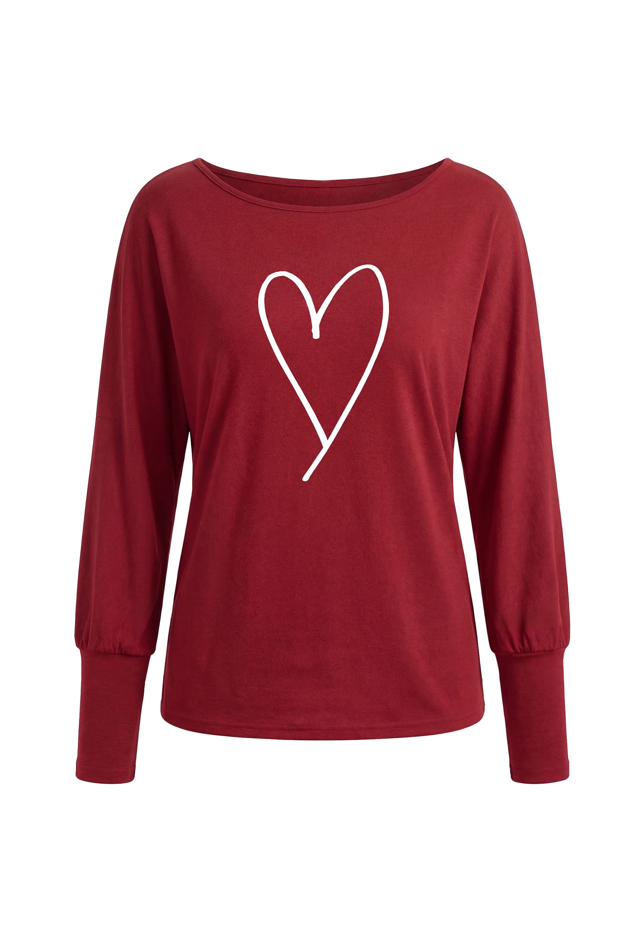 T-shirt usha BLACK LABEL en rouge : devant