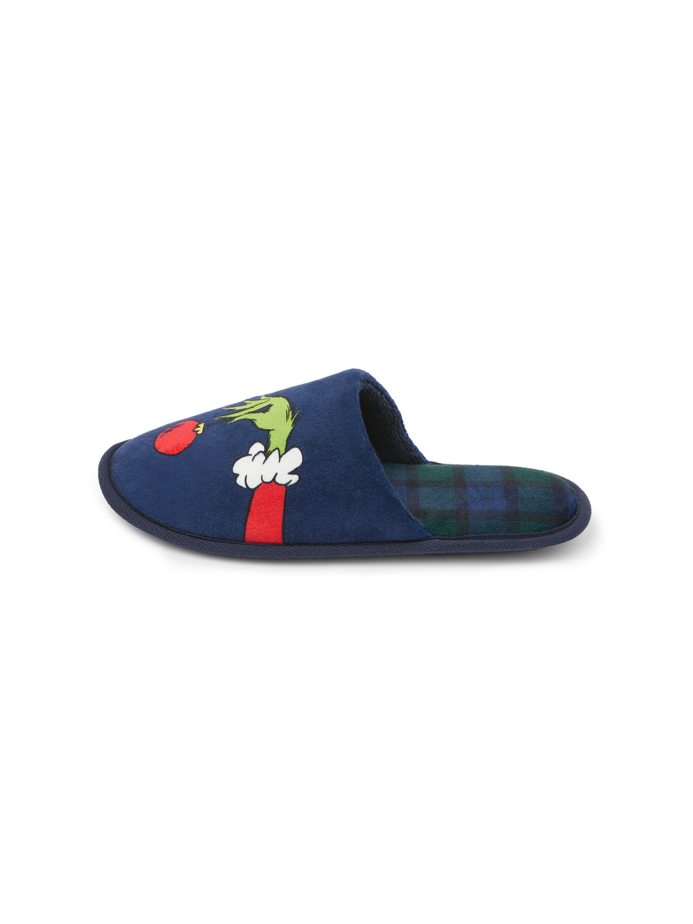 IUMAN Intimissimi Uomo Hausschuh 'THE GRINCH DR SEUSS™' in Blau: Vorderseite
