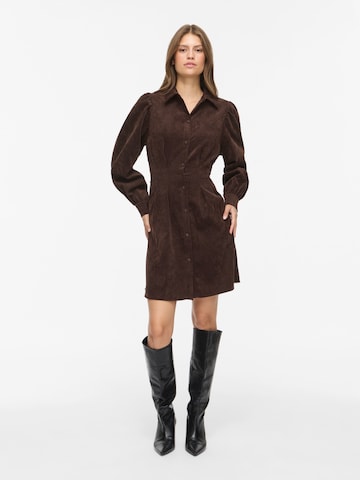 VILA Shirt dress 'VICORDU' in Brown: front