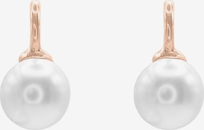 Heideman Boucles d'oreilles en or rose / blanc perle, Vue avec produit