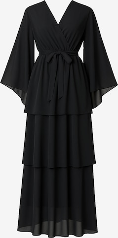 Robe Elara en noir : devant