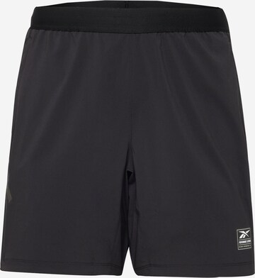 Reebokregular Sportske hlače - crna boja: prednji dio