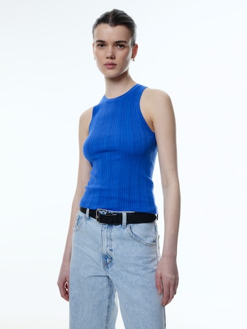 EDITED Top 'Ondria' in Blauw: voorkant