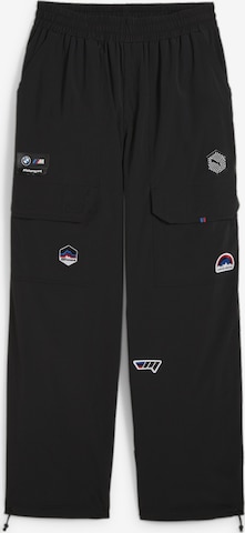 PUMA Regular Workout Pants 'BMW M Motorsport Summer Crew' in Black: front