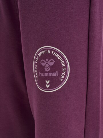 Hummel Tapered Pants in Purple