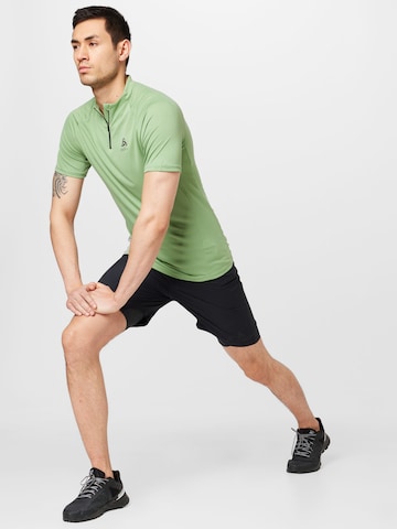 ODLO - Camisa funcionais 'Essential Trail' em verde