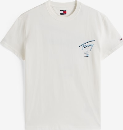 Tommy Jeans T-Krekls, krāsa - debeszils / tumši zils / balts, Preces skats