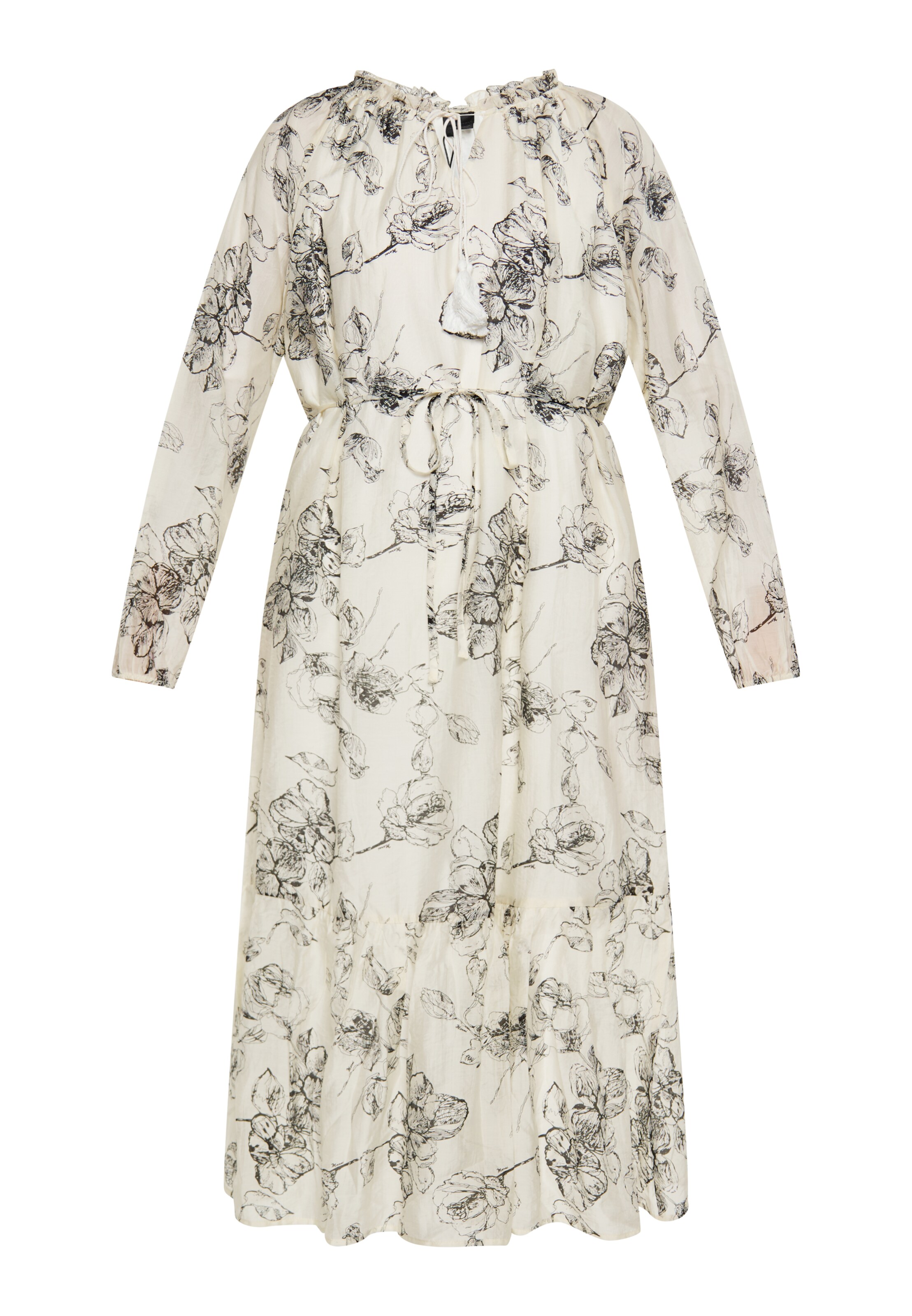 DreiMaster Klassik Jurk in Wit: voorkant