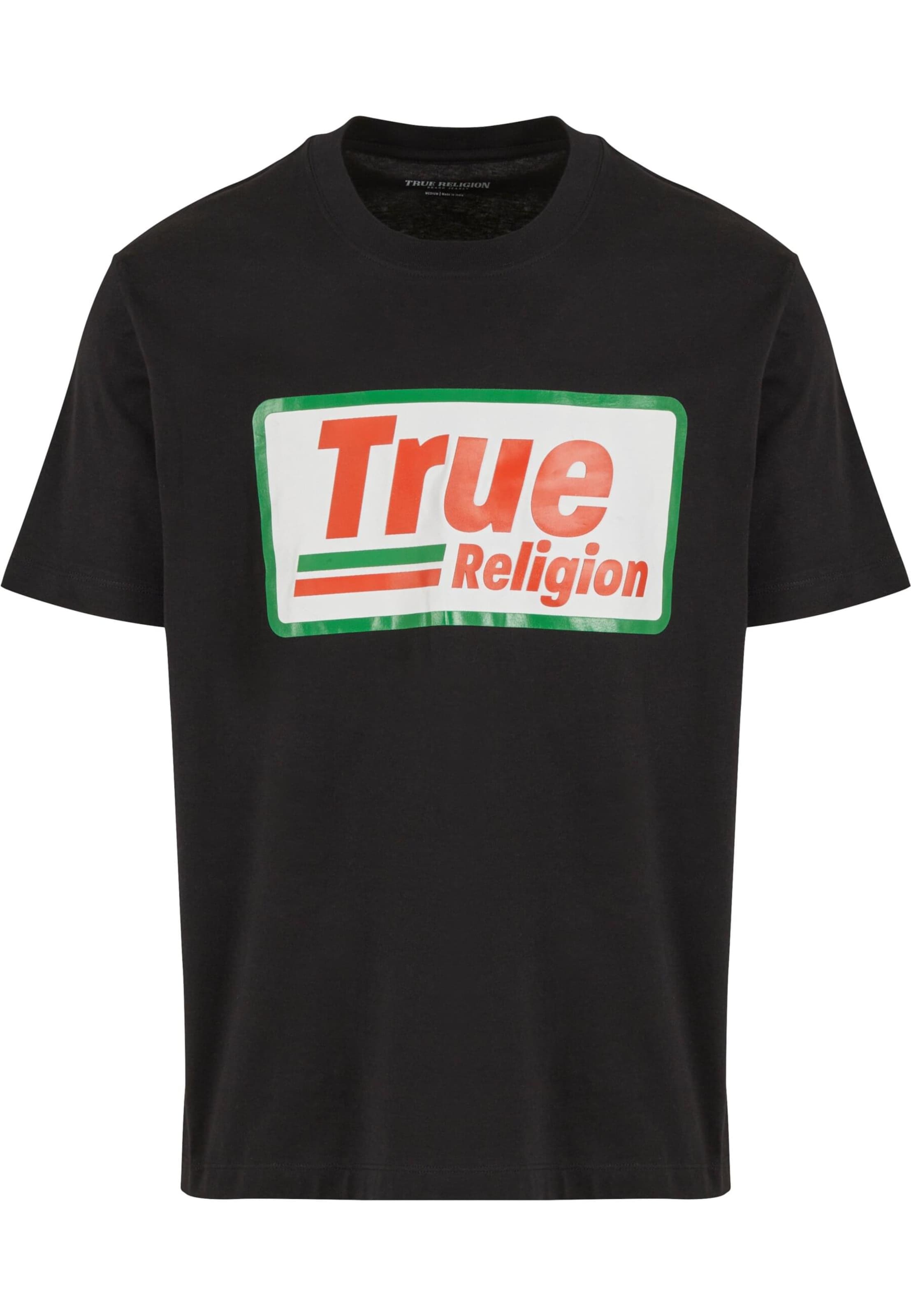 True Religion Футболка 'High Density' в Черный: спереди