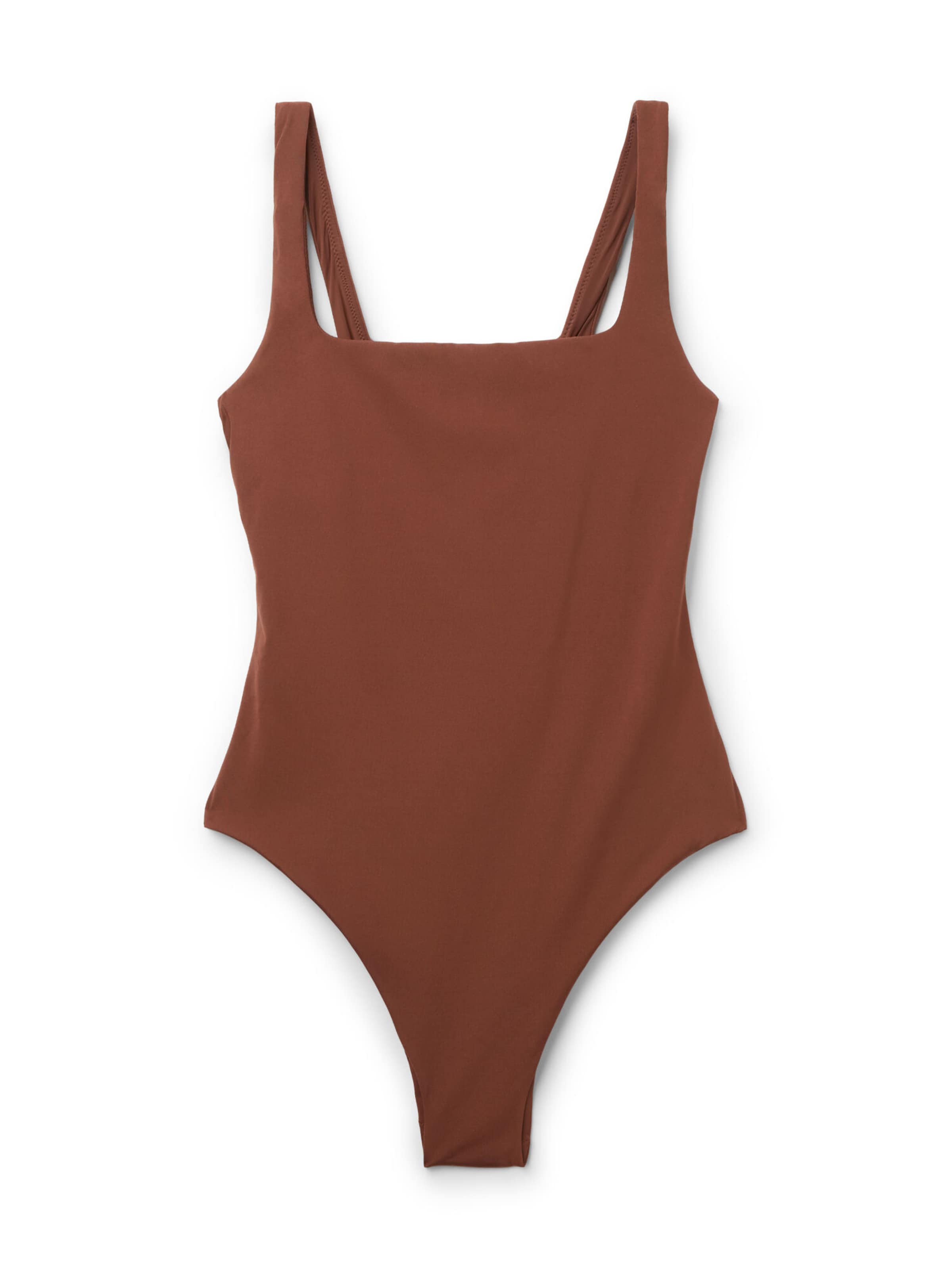 CALZEDONIA Bandeau Badeanzug 'Premium Fit' in Braun: Vorderseite