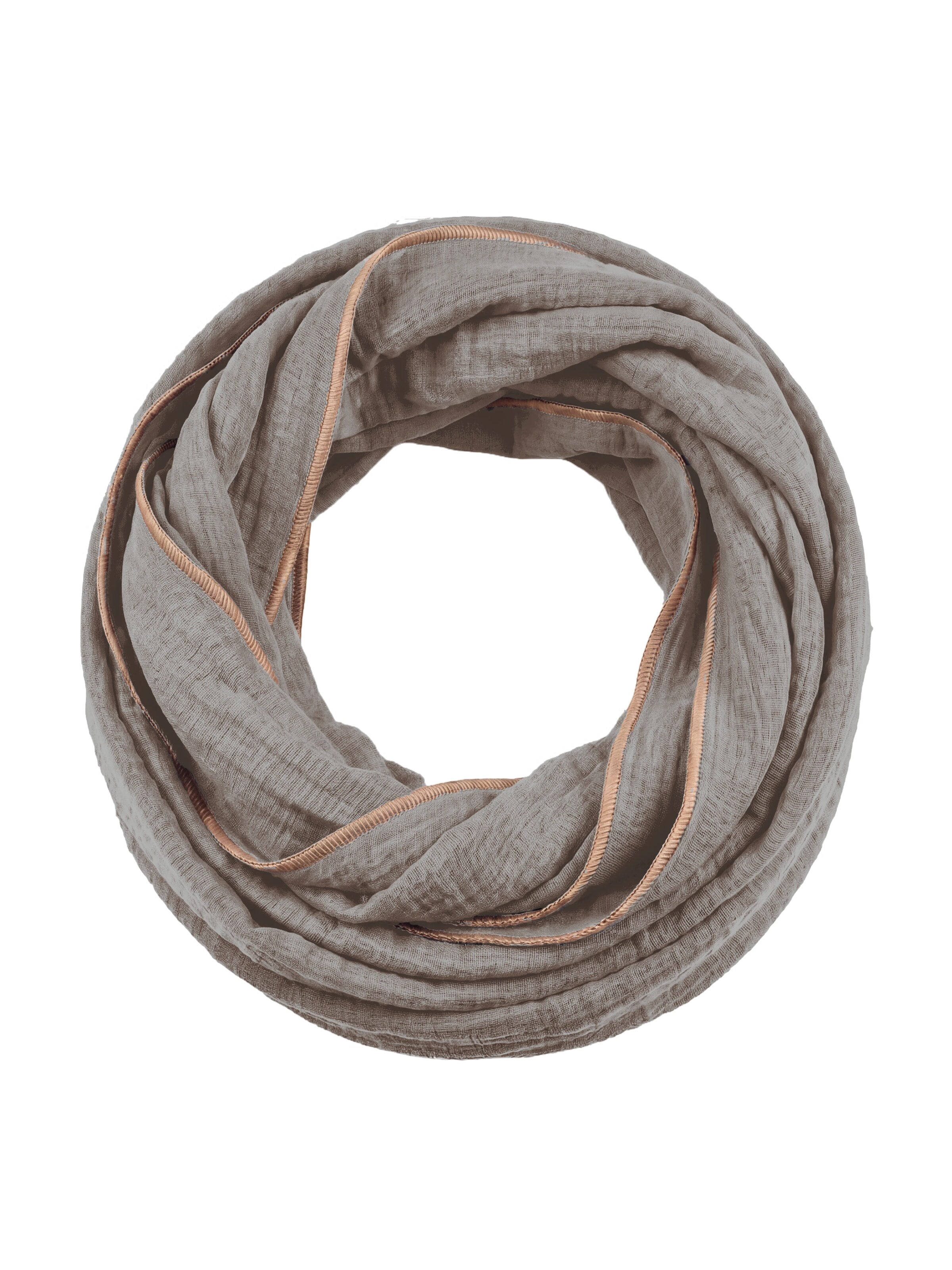 wundabaa Schlauchschal 'mus melange 73x65'‌‌‌‌ in Grau: Vorderseite
