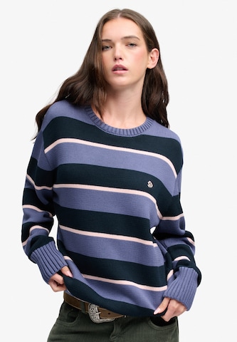 Pull-over Superdry & Co en bleu : devant