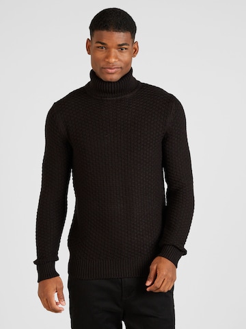 Only & Sons Sweter 'TOC' w kolorze czarny: przód