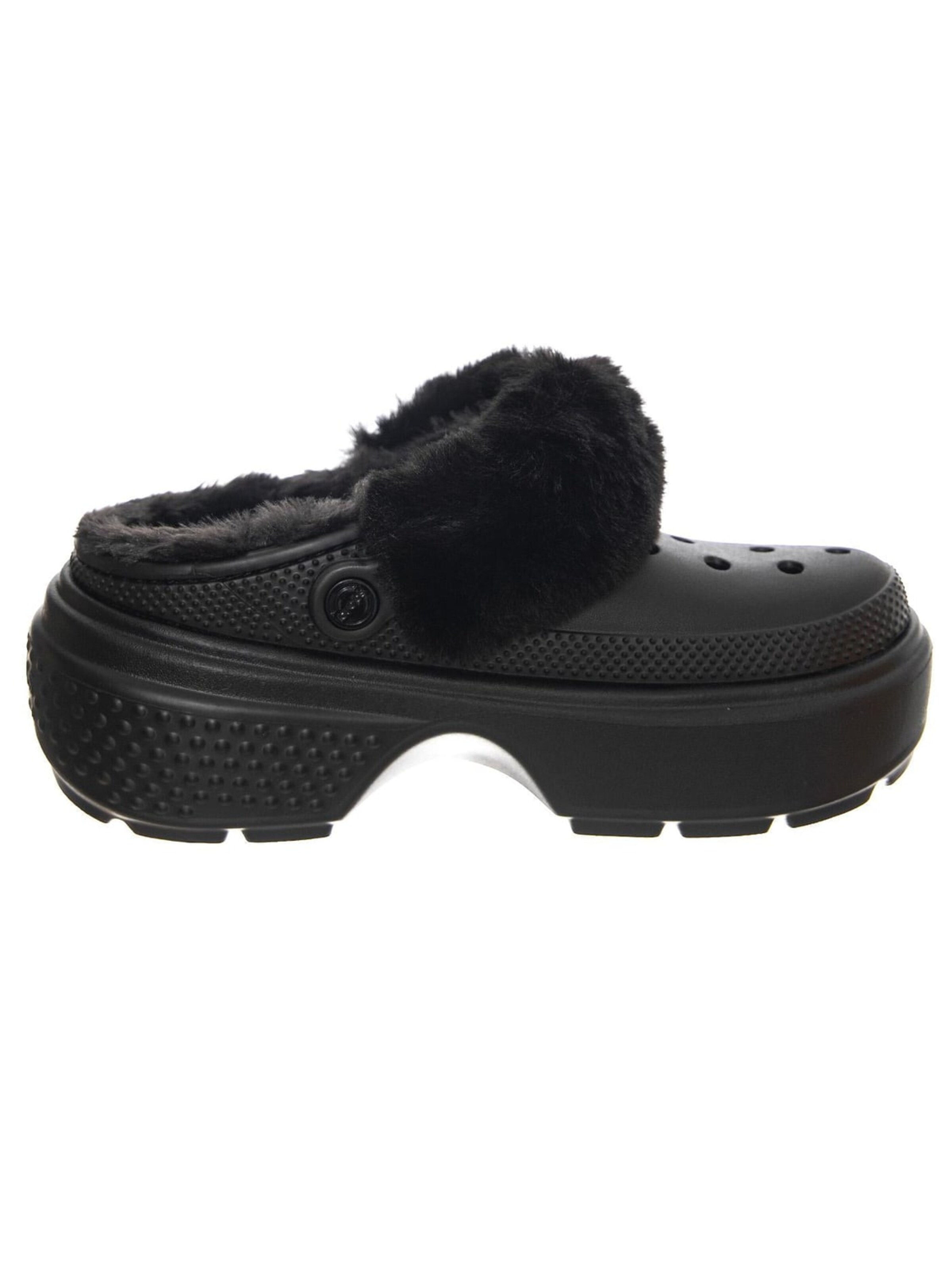 Crocs Clogs 'Stomp Lined Clog BLK Sandals'‌‌‌‌‌‌‌‌‌ in Schwarz