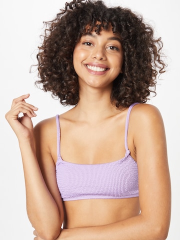 BeckSöndergaard Bralette Bikini Top 'Audny Ezra' in Purple: front