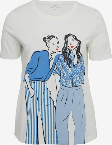 s.Oliver Shirt in Beige: front