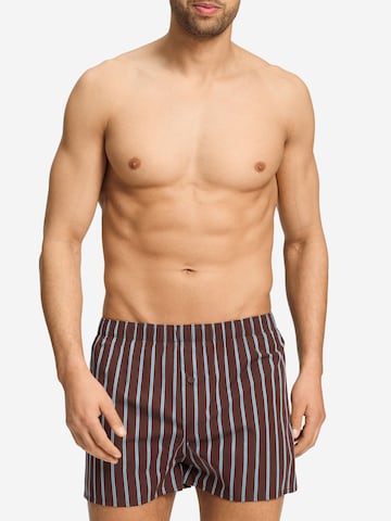 Hanro Boxershorts ' Fancy Woven ' in Blauw: voorkant
