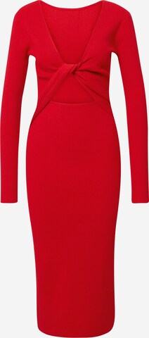 BZR - Vestido de punto 'Lela Jenner' en rojo: frente