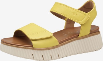 Sandales Tamaris Comfort en jaune : devant