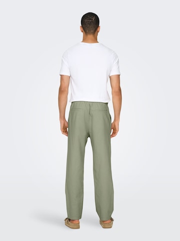Loosefit Pantalon 'ONSSINUS' Only & Sons en vert