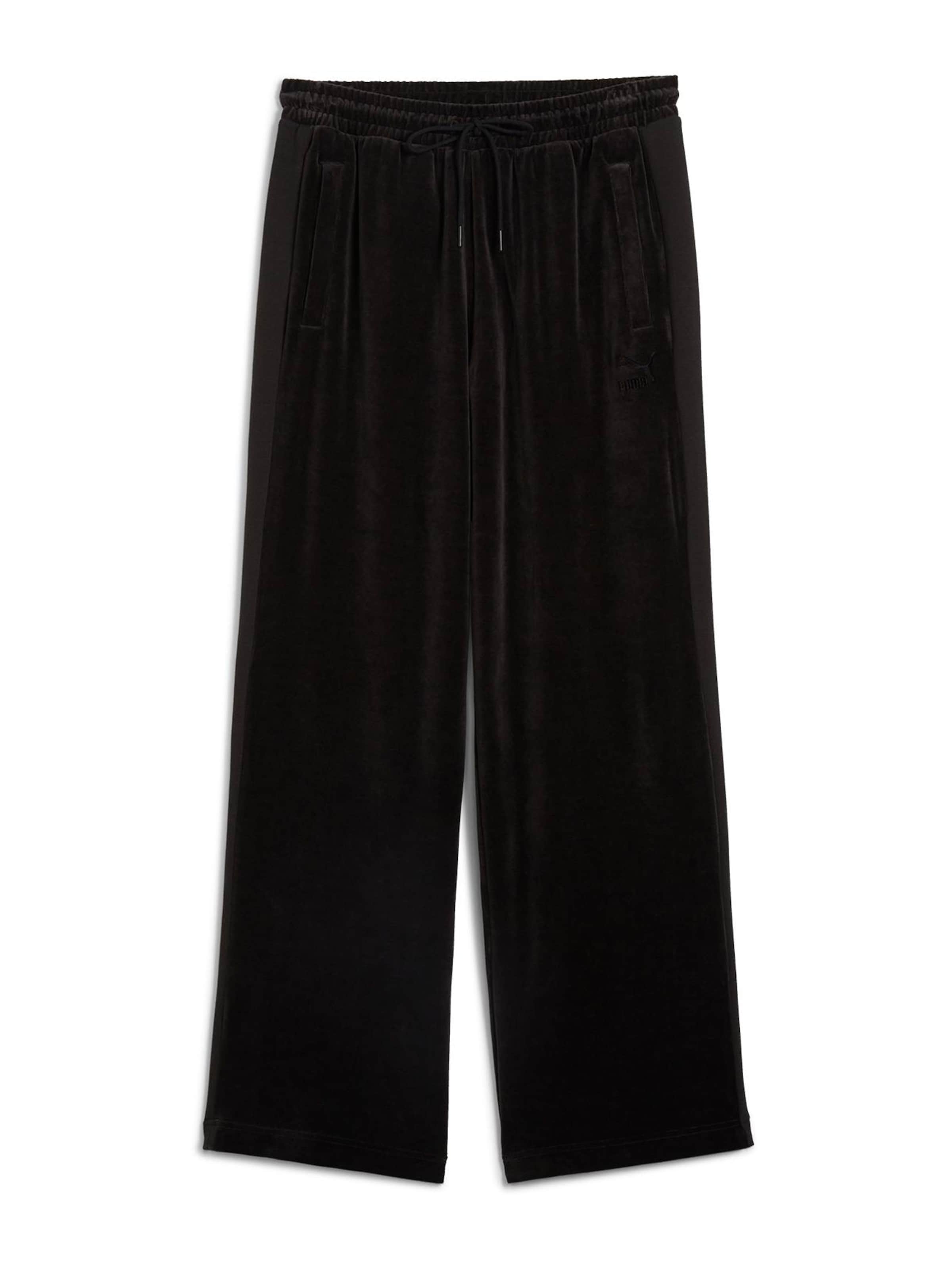 PUMA Regular Hose 'T7' in Schwarz: Vorderseite